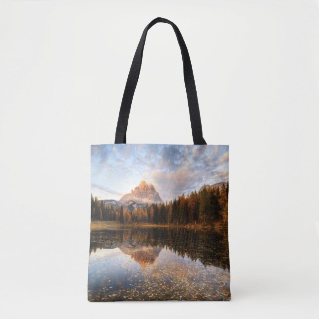 Water | Tre Cime Di Lavaredo Italy Tote Bag (Front)