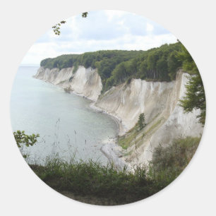 Water Trees Nature Cliffs Peace Love Destiny Classic Round Sticker