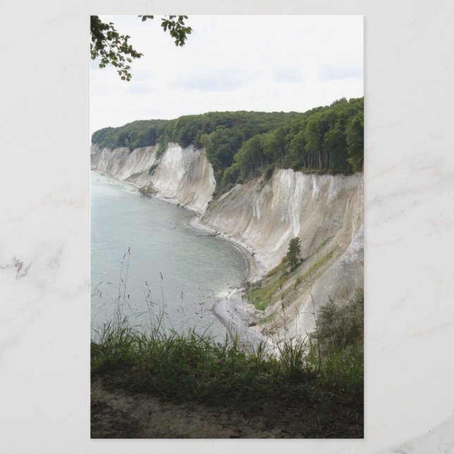 Water Trees Nature Cliffs Peace Love Destiny Stationery (Front)