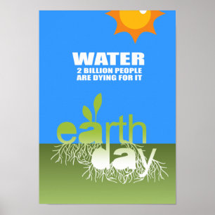 WATER - TWO BILLION PEOPLE ARE DYING FOR IT POSTER