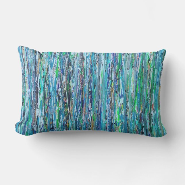 Water Under the Bridge Outdoor Lumbar Throw Pillow (Front)