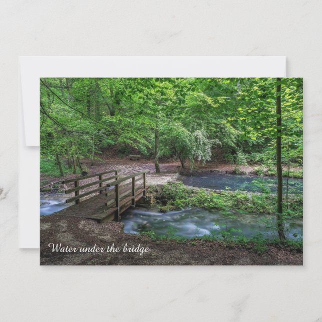 Water Under the Bridge Photograph Card (Front)
