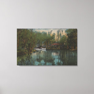 Water View of Tomoka River & Marsh, Florida Canvas Print