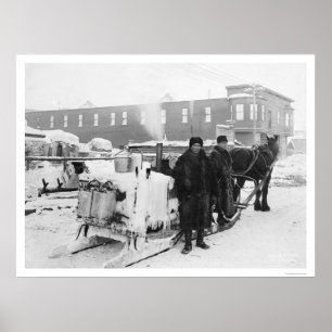 Water Wagon in Fairbanks Alaska 1915 Poster