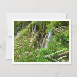 WATER, WATER EVERYWHERE/PLITVICE LAKES NATIONAL PA POSTCARD