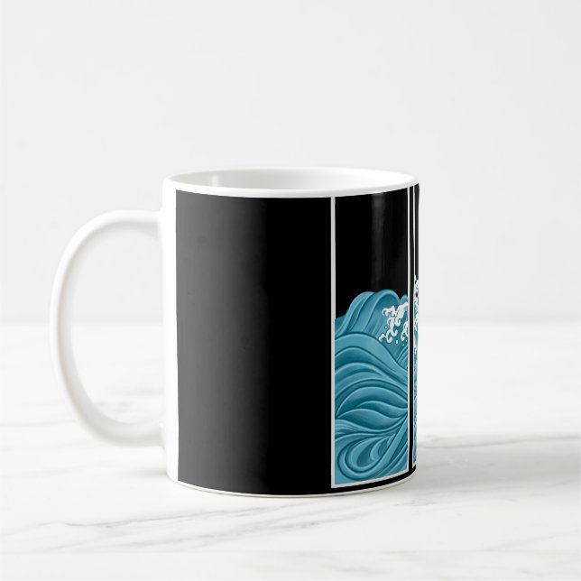 Water wave coffee mug (Left)