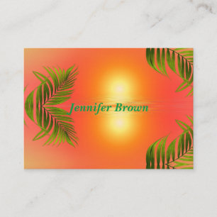 Water Wave Reflection  Business Card