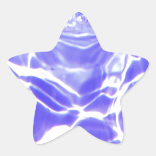 Water waves Drops Crystal Clear Fine glass tiles B Star Sticker