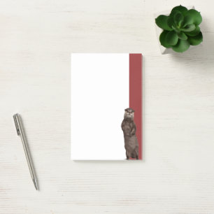 Water Weasels at Play - Cute Otter Post-it Notes