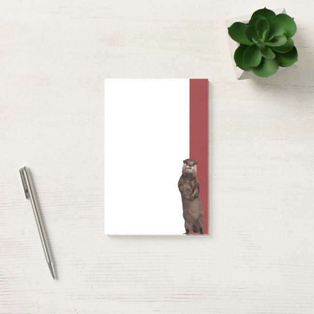 Water Weasels at Play - Cute Otter Post-it Notes (Office)