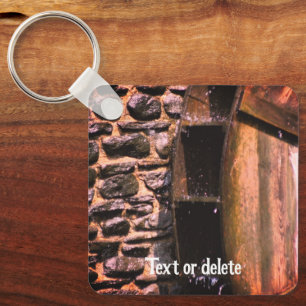 Water Wheel Nature Personalised Key Ring
