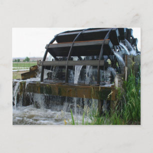 Water Wheels of the West Postcard