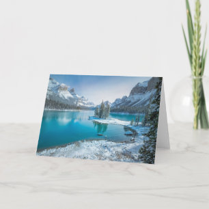 Water Winter Jasper National Park, Canada Card
