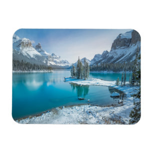 Water Winter Jasper National Park, Canada Magnet