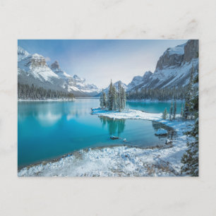 Water Winter Jasper National Park, Canada Postcard