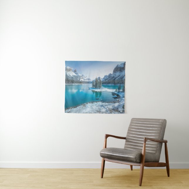 Water | Winter Jasper National Park, Canada Tapestry (In Situ (Horizontal))