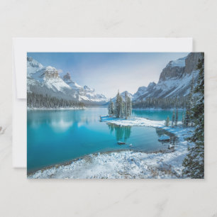 Water   Winter Jasper National Park, Canada Thank You Card