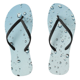 Water with bubbles flip flops