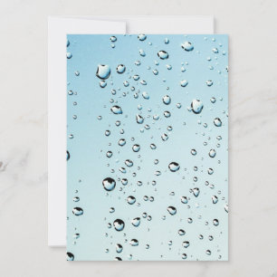 Water with bubbles invitation