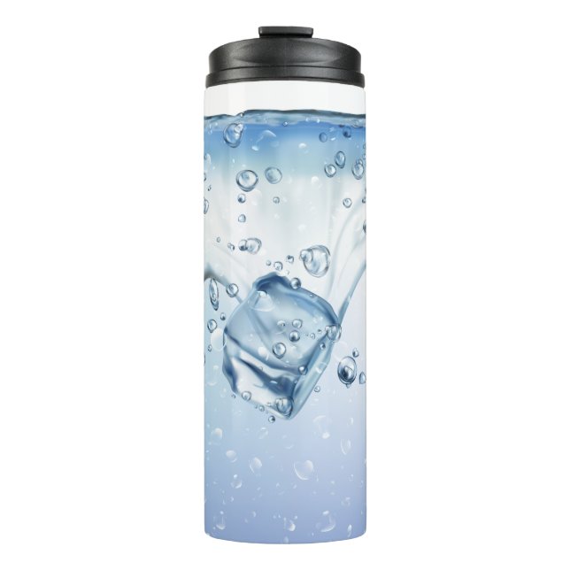 Water with Ice Cubes  Thermal Tumbler (Front)