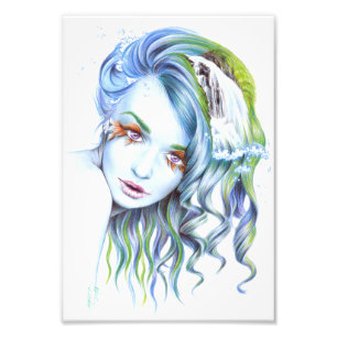 "Water" woman surreal portrait photo print