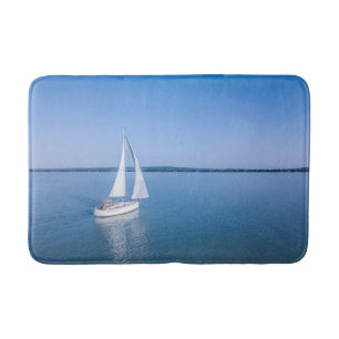 Water Yacht at Lake Balaton Lake Hungary Bath Mat