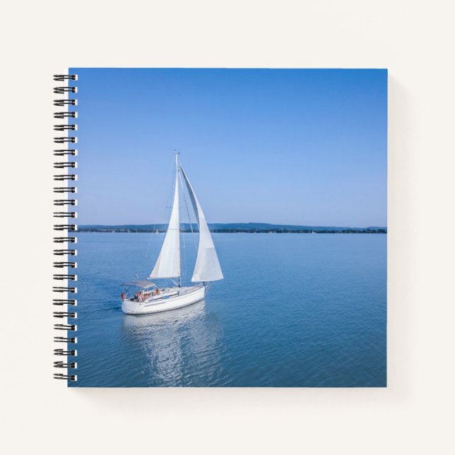 Water | Yacht at Lake Balaton Lake Hungary Notebook (Front)