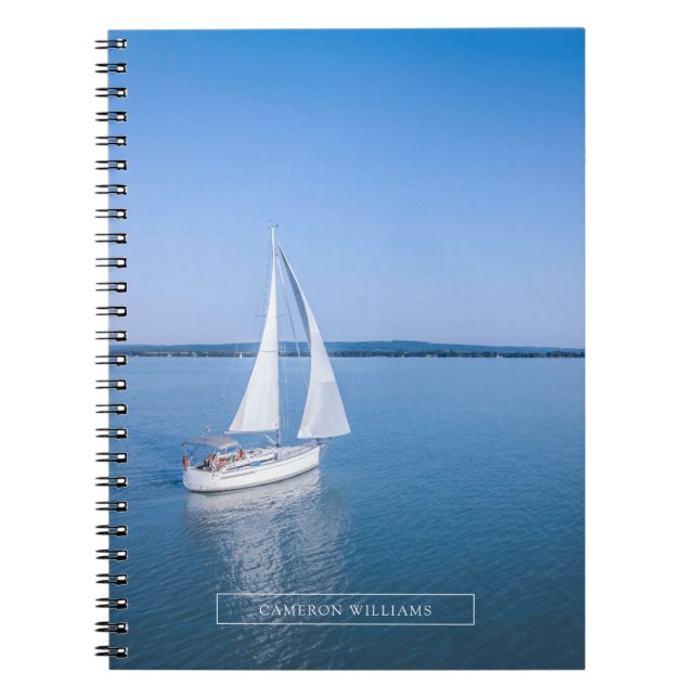 Water | Yacht at Lake Balaton Lake Hungary Notebook (Front)