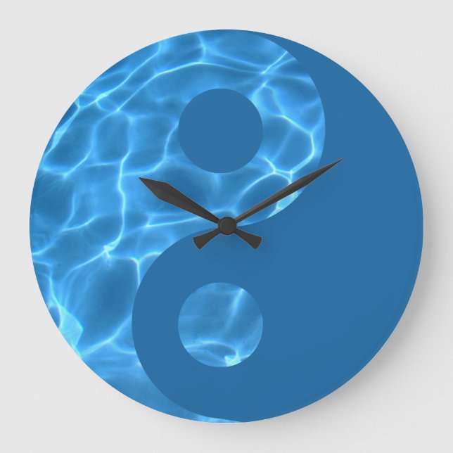 Water Yin Yang Wall Clock (Front)