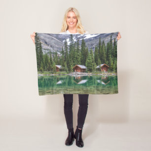 Water Yoho National Park Canada Fleece Blanket