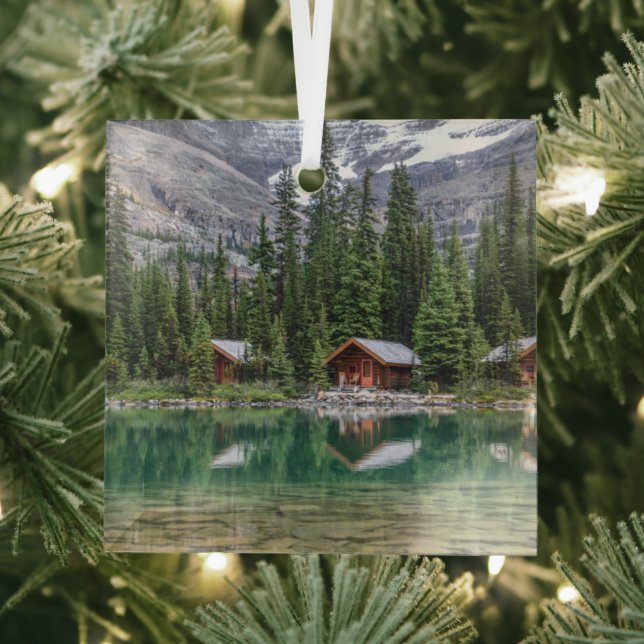 Water | Yoho National Park Canada Glass Tree Decoration (Insitu)