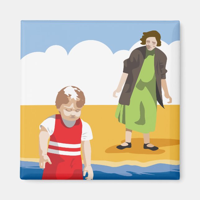 "Waterbaby" fridge magnet (Front)