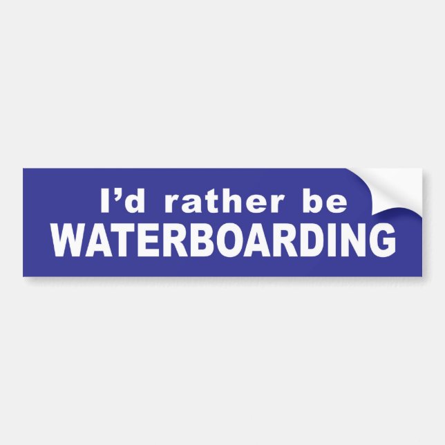 Waterboard Bumper Sticker (Front)