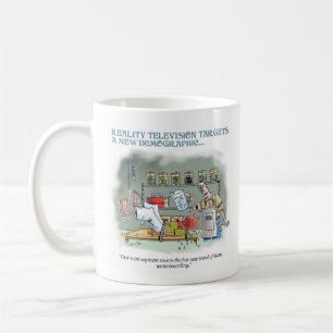 Waterboarding right hand cartoon mug