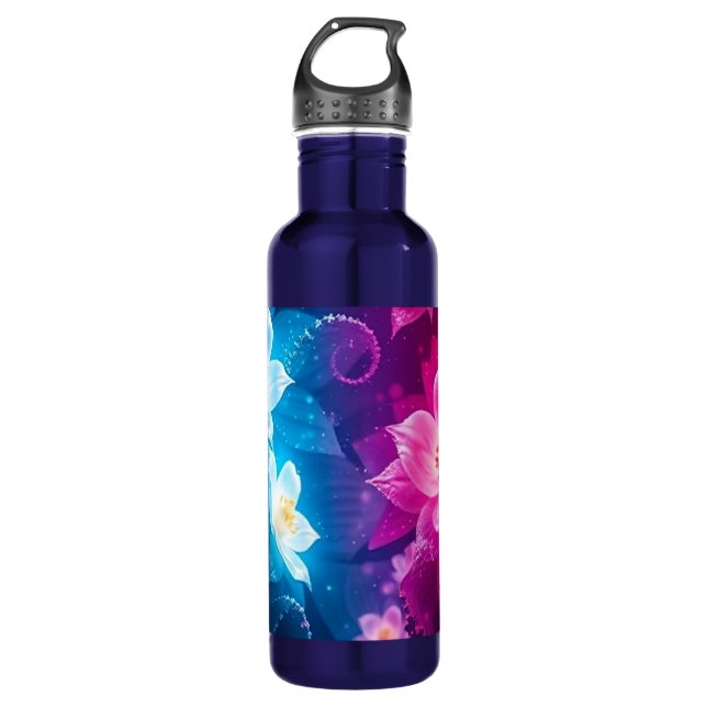 WATERBOTTLE WITH A TWIN FLOWER 710 ML WATER BOTTLE (Front)