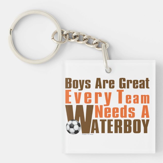 Waterboy Soccer Key Ring (Front)