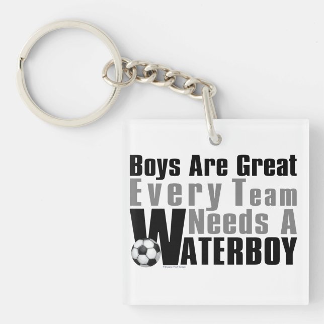 Waterboy Soccer Key Ring (Front)