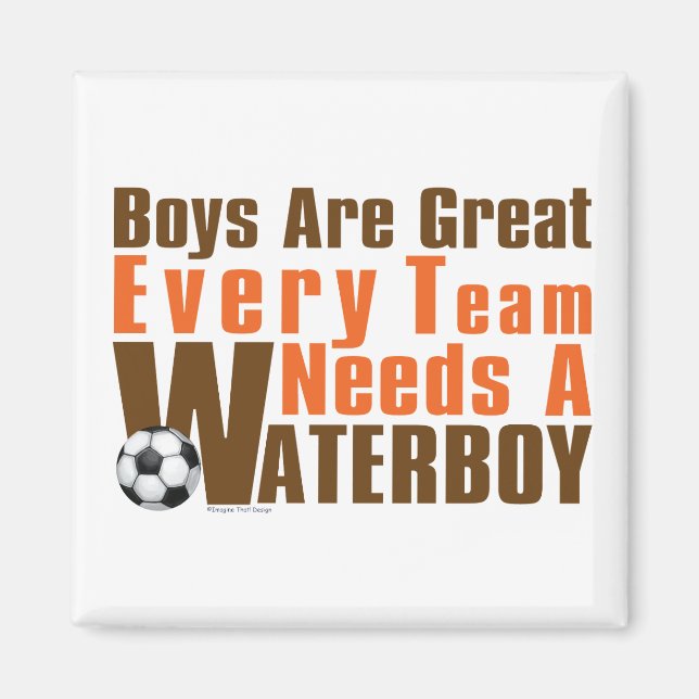 Waterboy Soccer Magnet (Front)