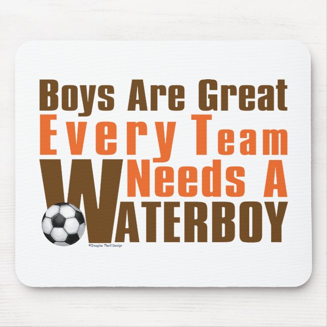 Waterboy Soccer Mouse Mat (Front)