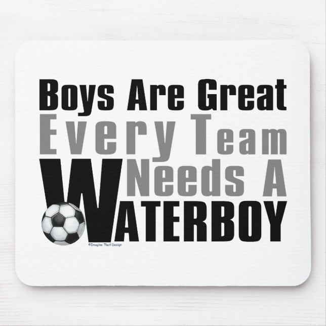 Waterboy Soccer Mouse Mat (Front)
