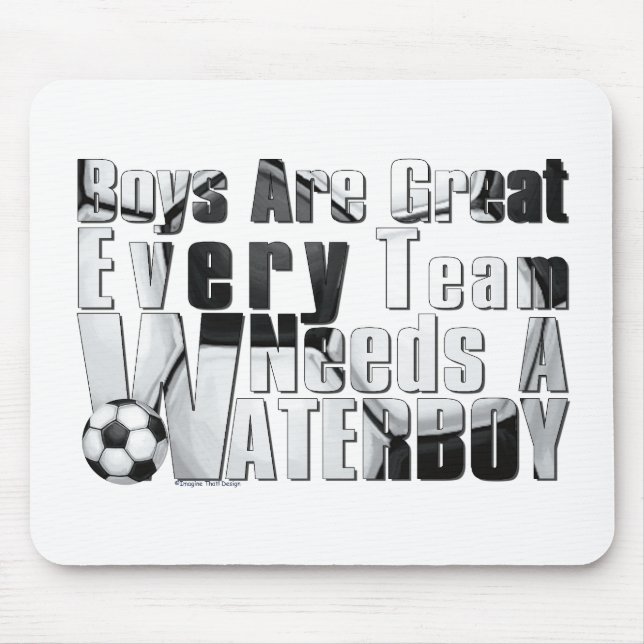 Waterboy Soccer Mouse Mat (Front)