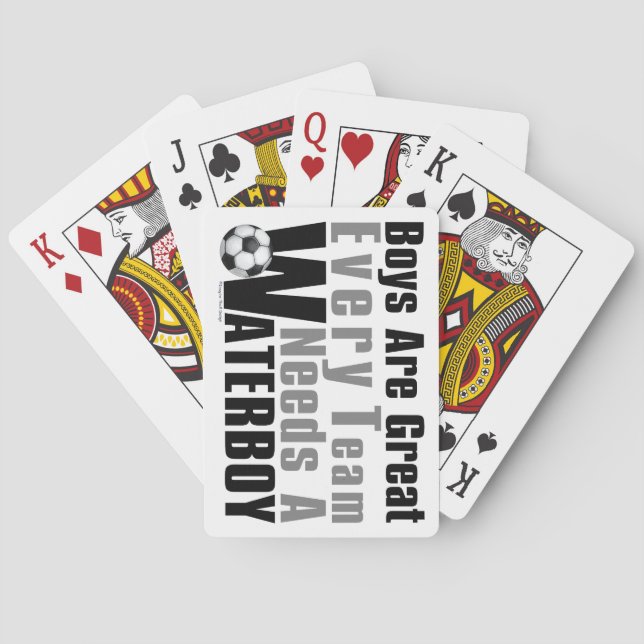 Waterboy Soccer Playing Cards (Back)
