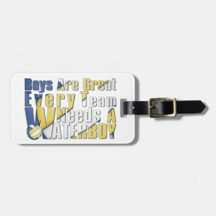 Waterboy Volleyball in Blue and Yellow Luggage Tag