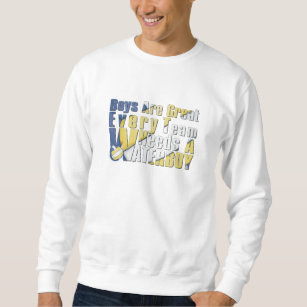 Waterboy Volleyball in Blue and Yellow Sweatshirt