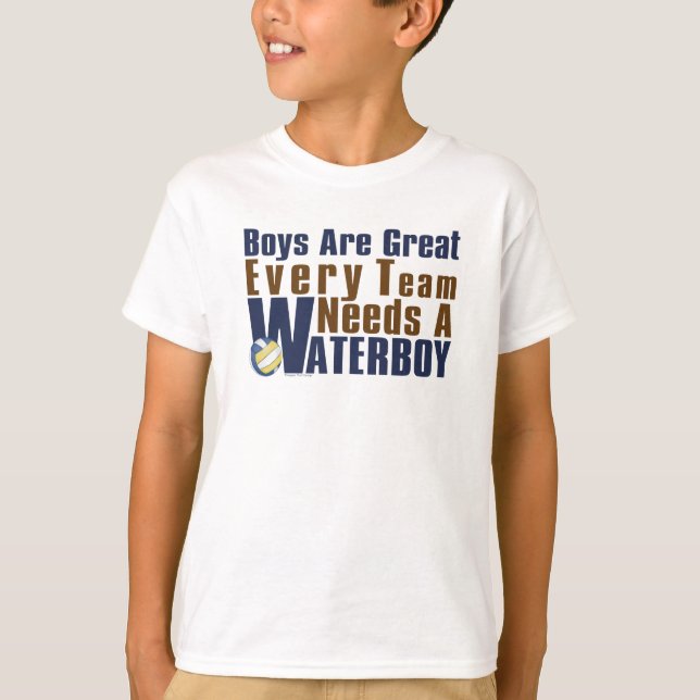Waterboy Vollyball in Blue T-Shirt (Front)