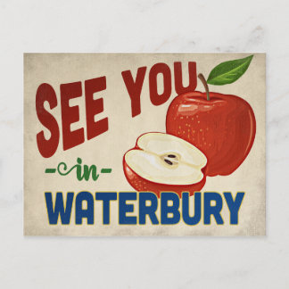 Waterbury Connecticut Apple - Vintage Travel Postcard