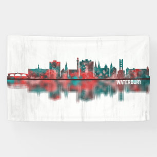 Waterbury Connecticut Skyline Banner