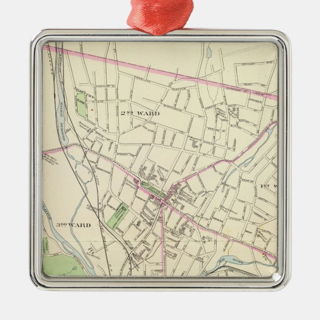 Waterbury Metal Tree Decoration (Front)