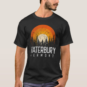 Waterbury Vermont V Vintage 70s 80s 90s Retro T-Shirt