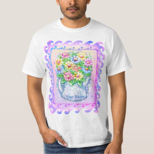Watercan Flowers T-Shirt